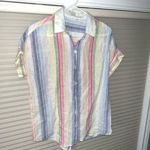 Beach lunch lounge collection Size Small button down top